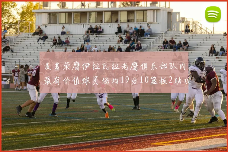 麦基荣膺伊拉瓦拉老鹰俱乐部队内最有价值球员场均19分10篮板2助攻成队内最佳